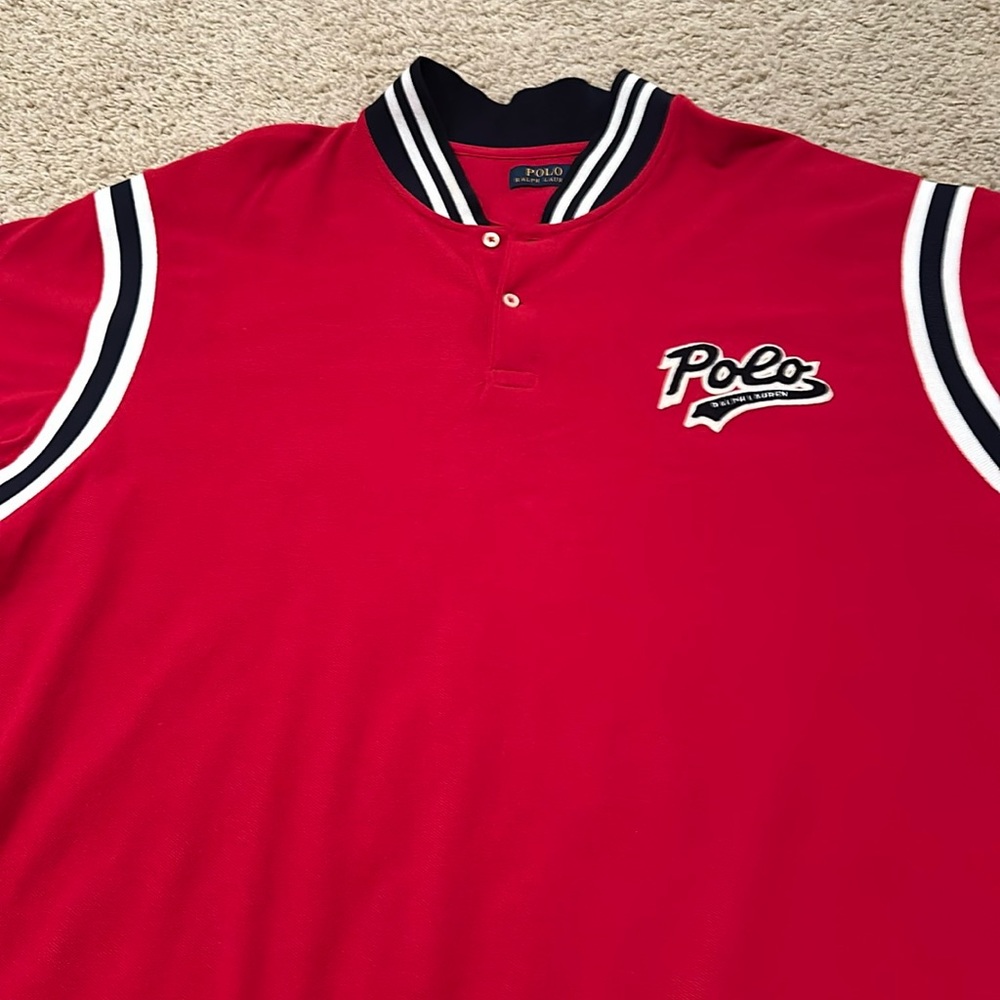 Red Polo shirt